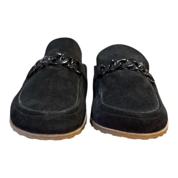 Vionic Georgie Chain Detail Mules Black Suede Women’s Size 8.5 - Picture 4 of 8